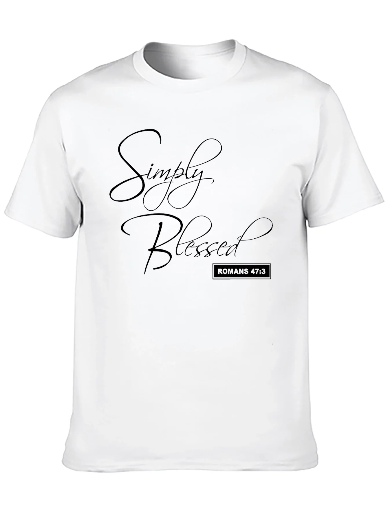 Simply Blessed Black T-Shirt Christian Apparel