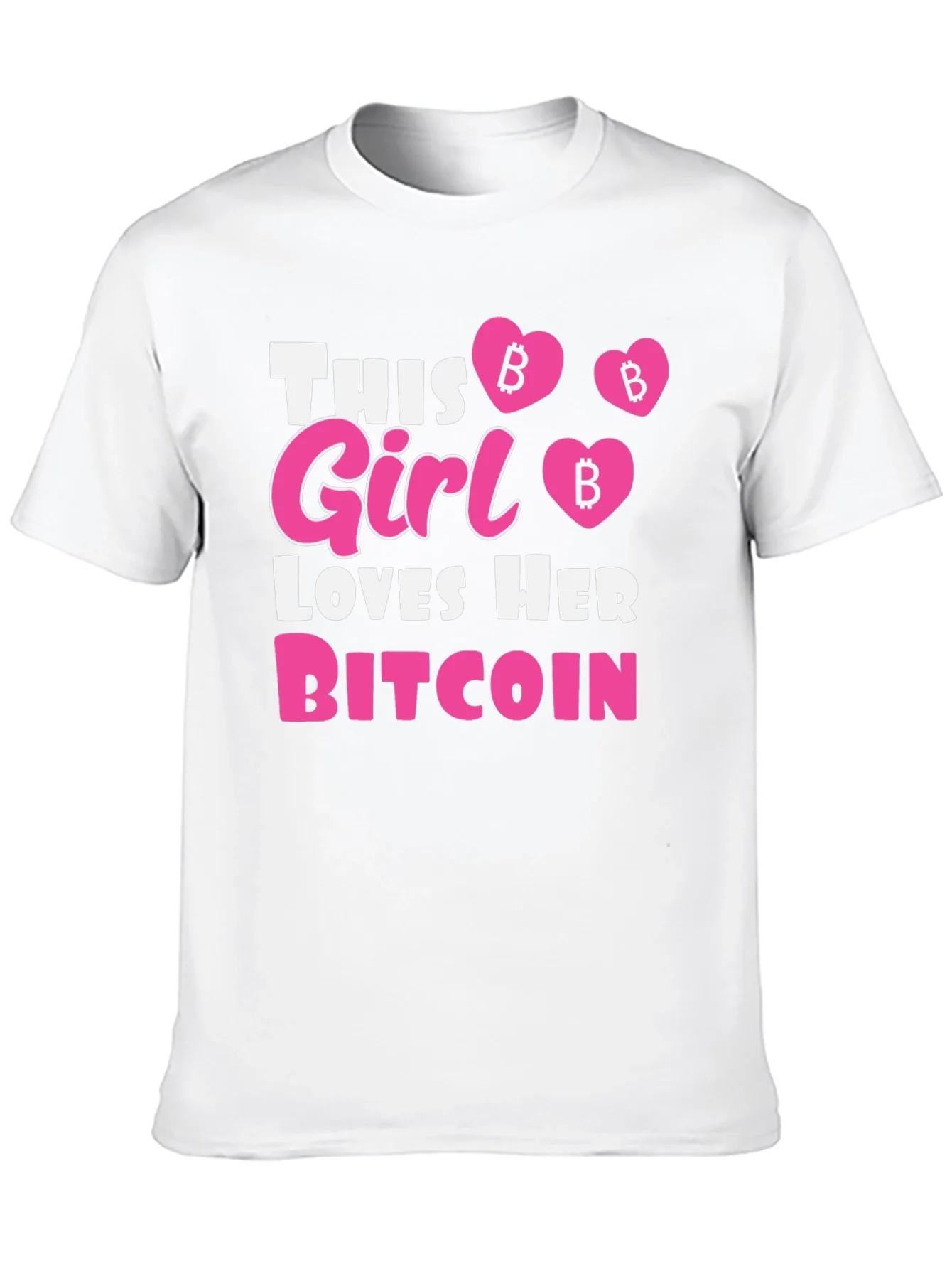 This Girl Loves Her Bitcoin Black T-Shirt