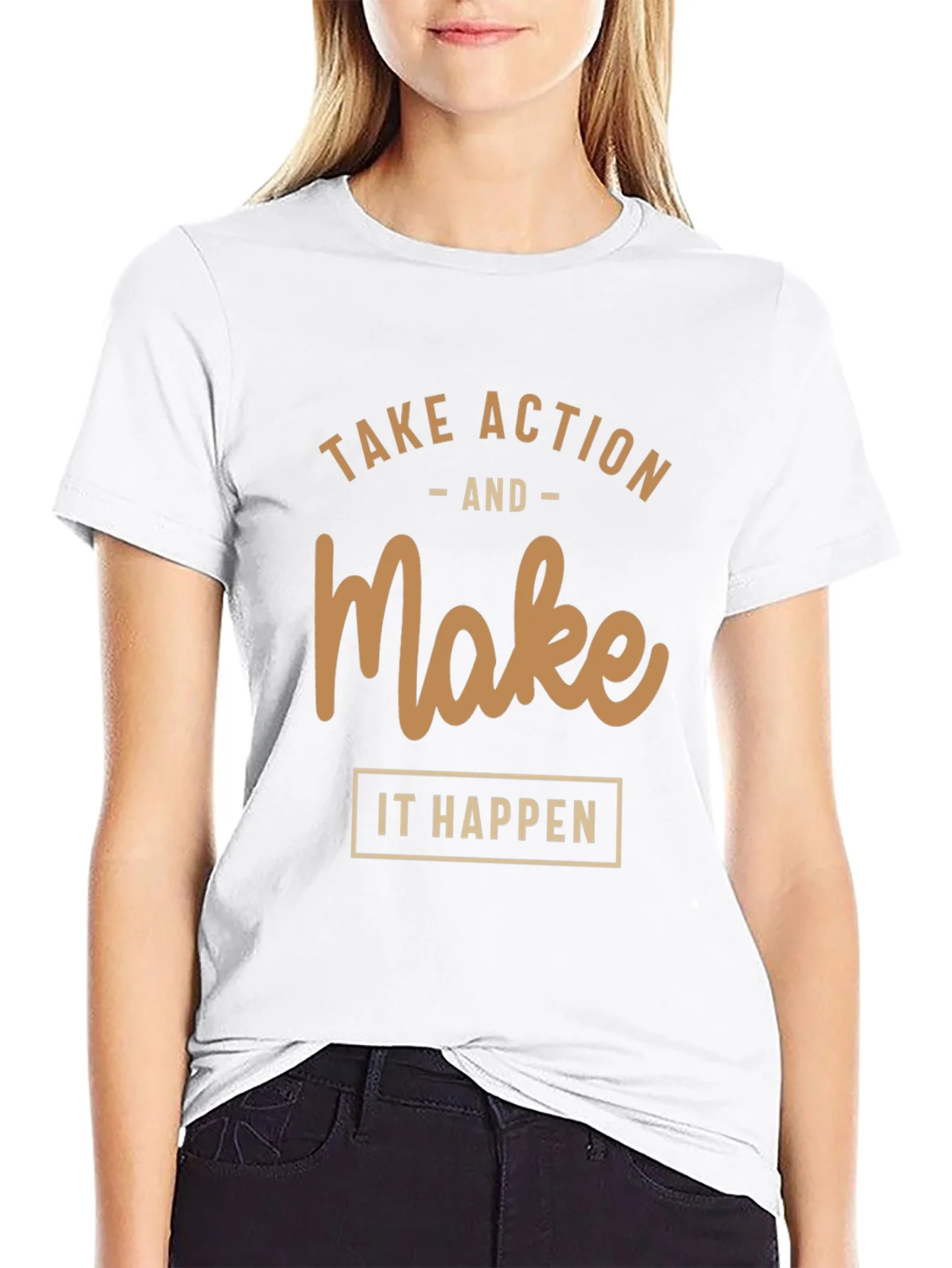 Motivational T-Shirt: Take Action Make it Happen