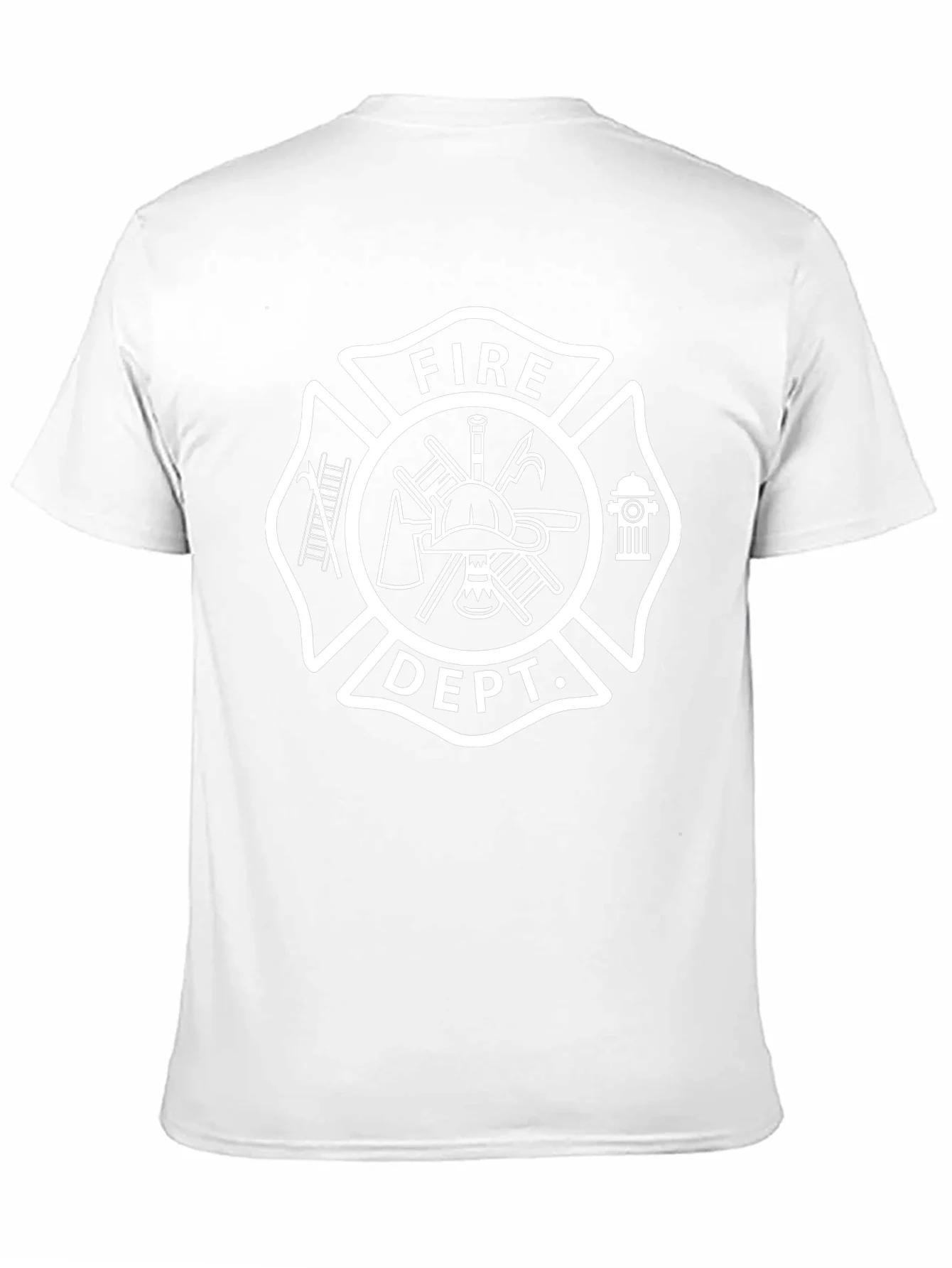 Fire Dept. Emblem Black T-Shirt