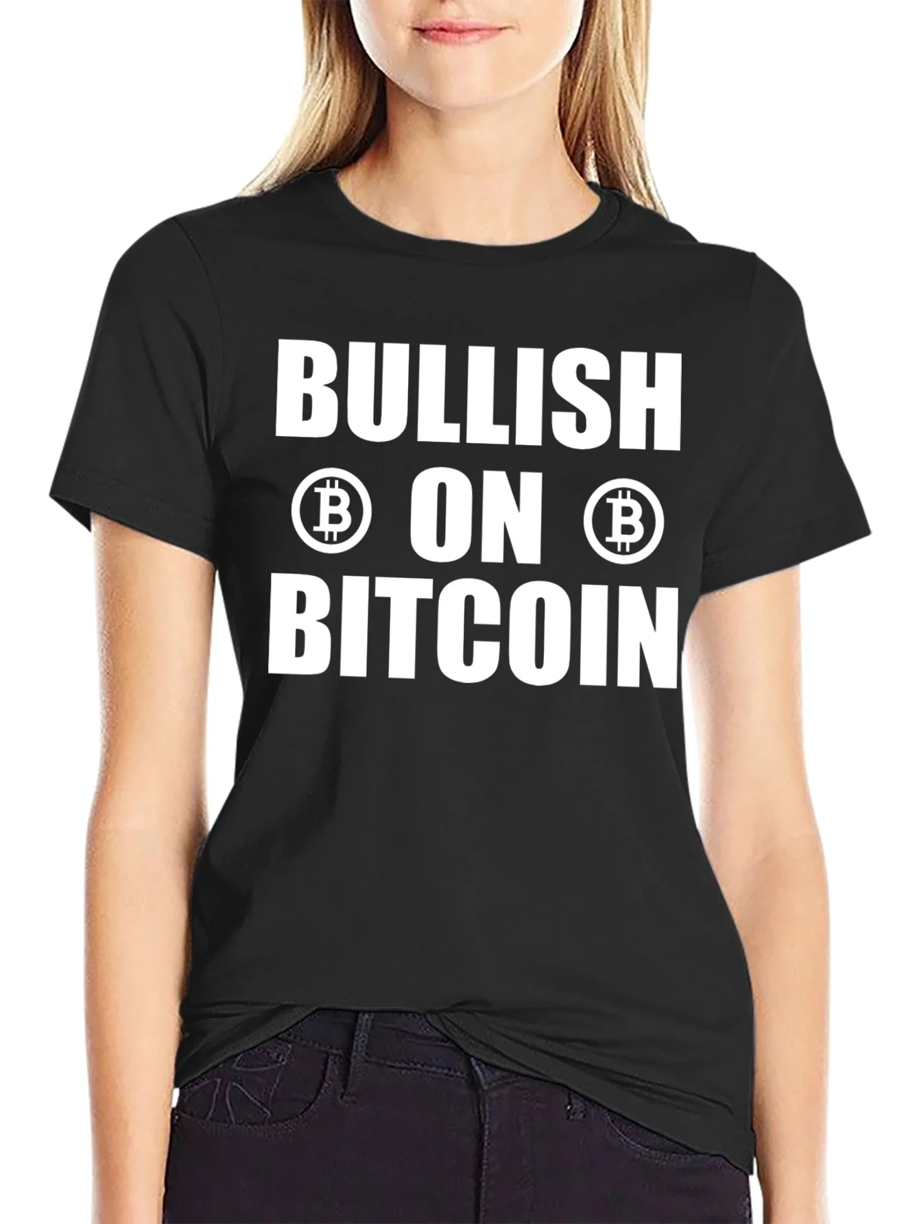 Bullish on Bitcoin Black T-Shirt