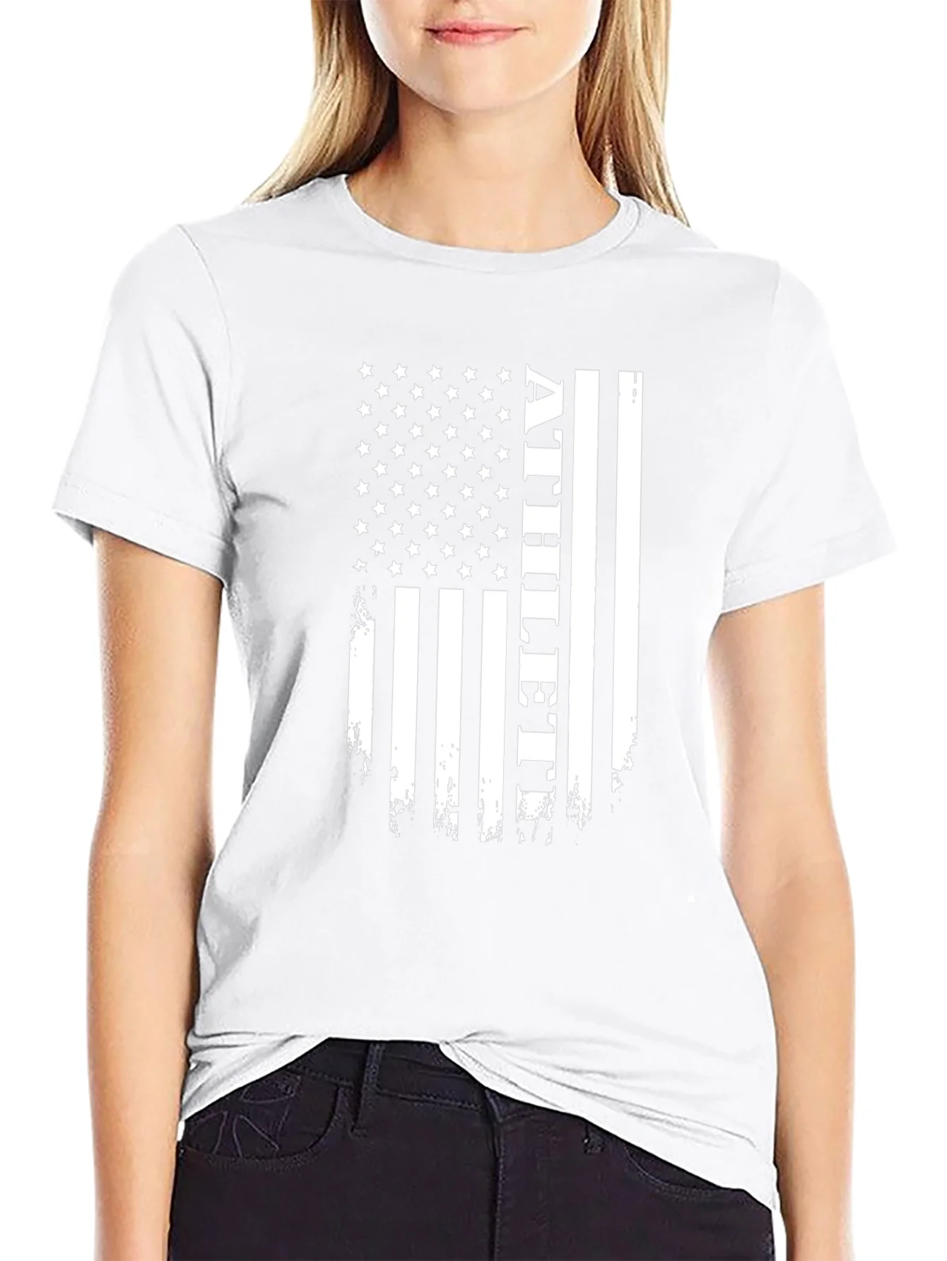 Athlete USA Flag Graphic T-Shirt