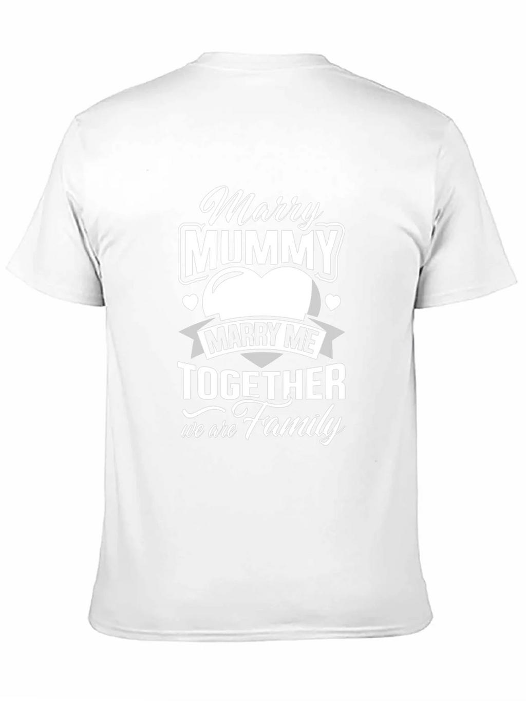 Marry Mummy Together Family Black T-Shirt