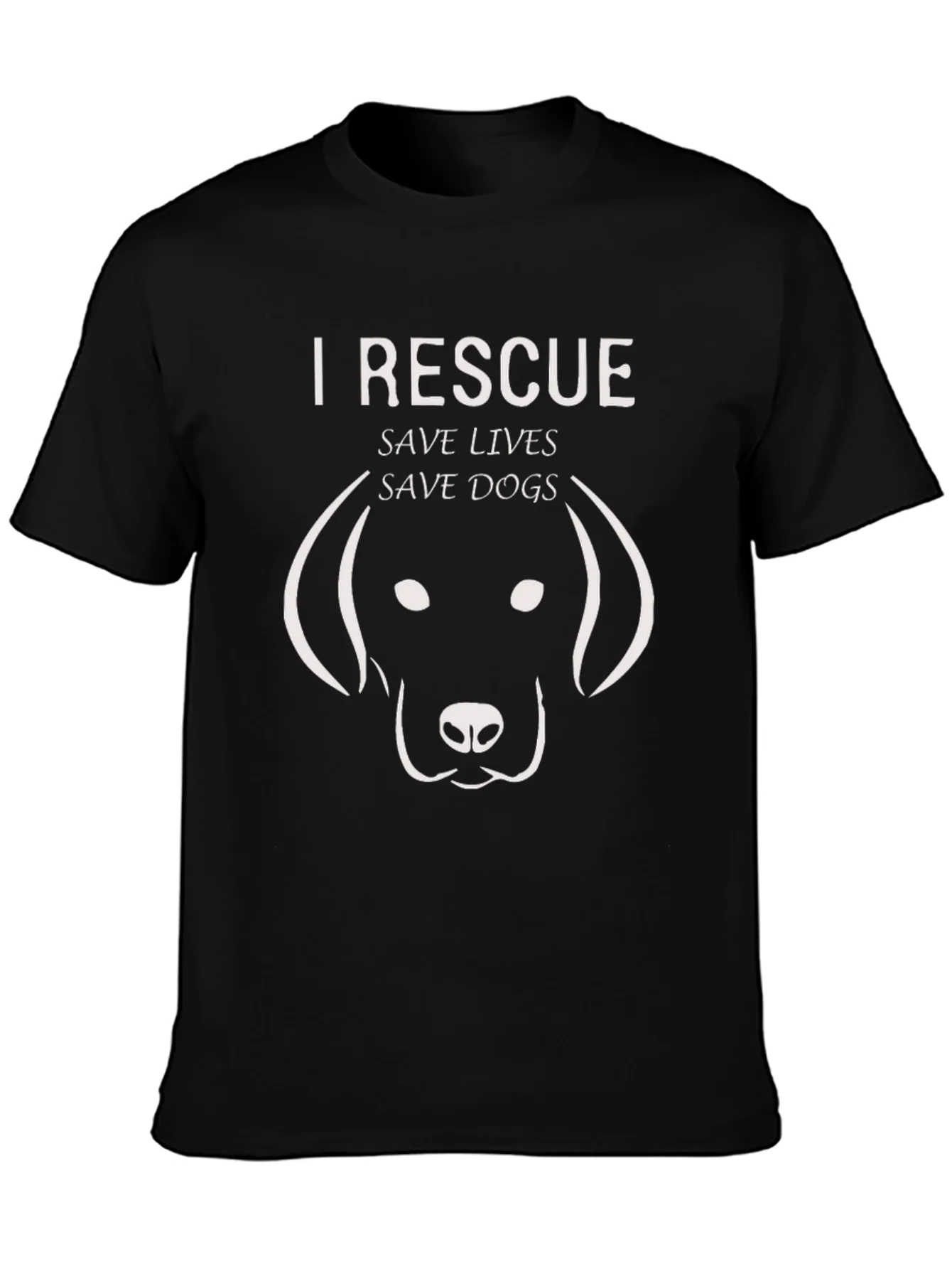 I Rescue Save Lives Save Dogs Graphic Tee