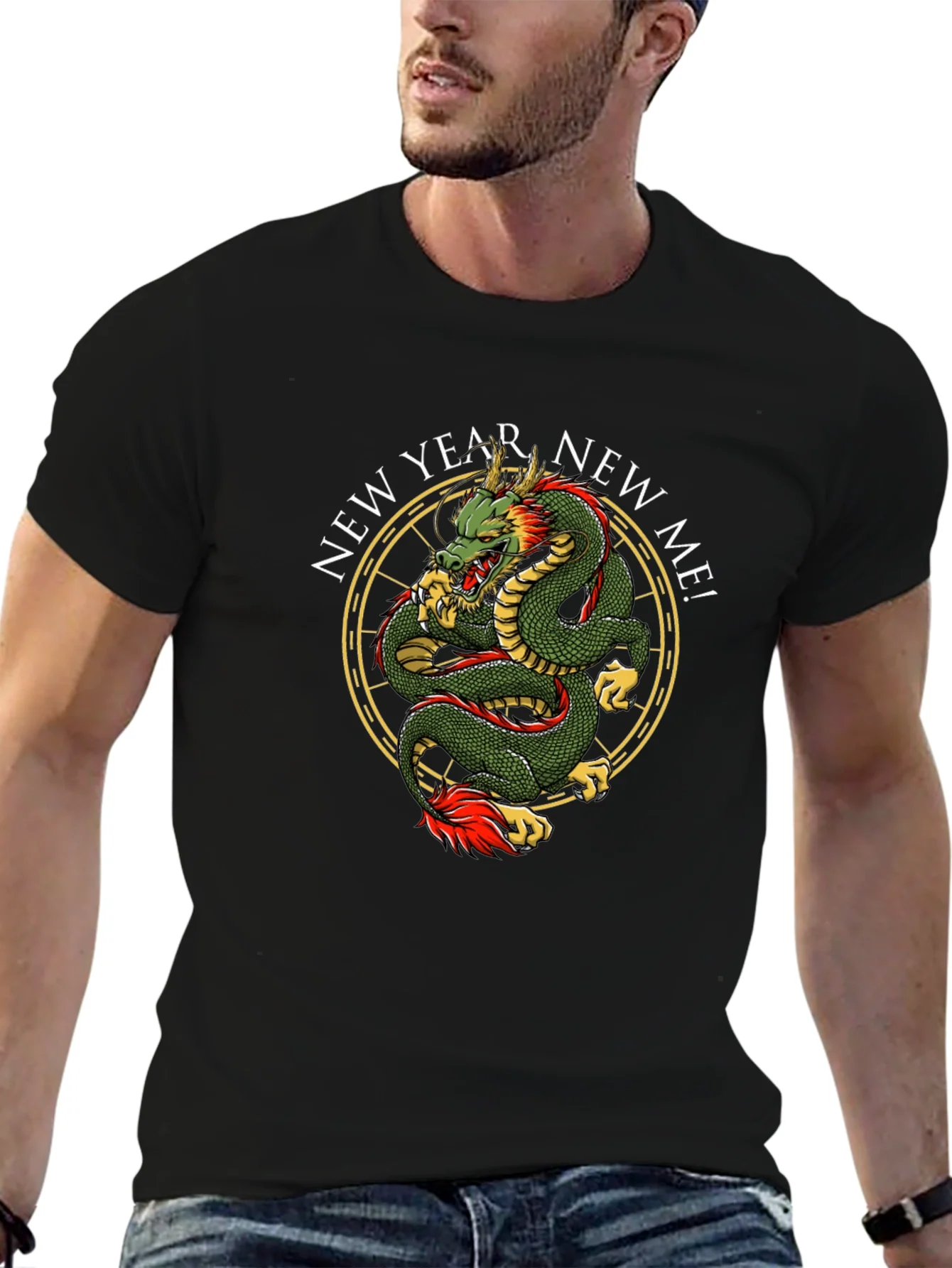 New Year New Me Dragon Graphic Tee