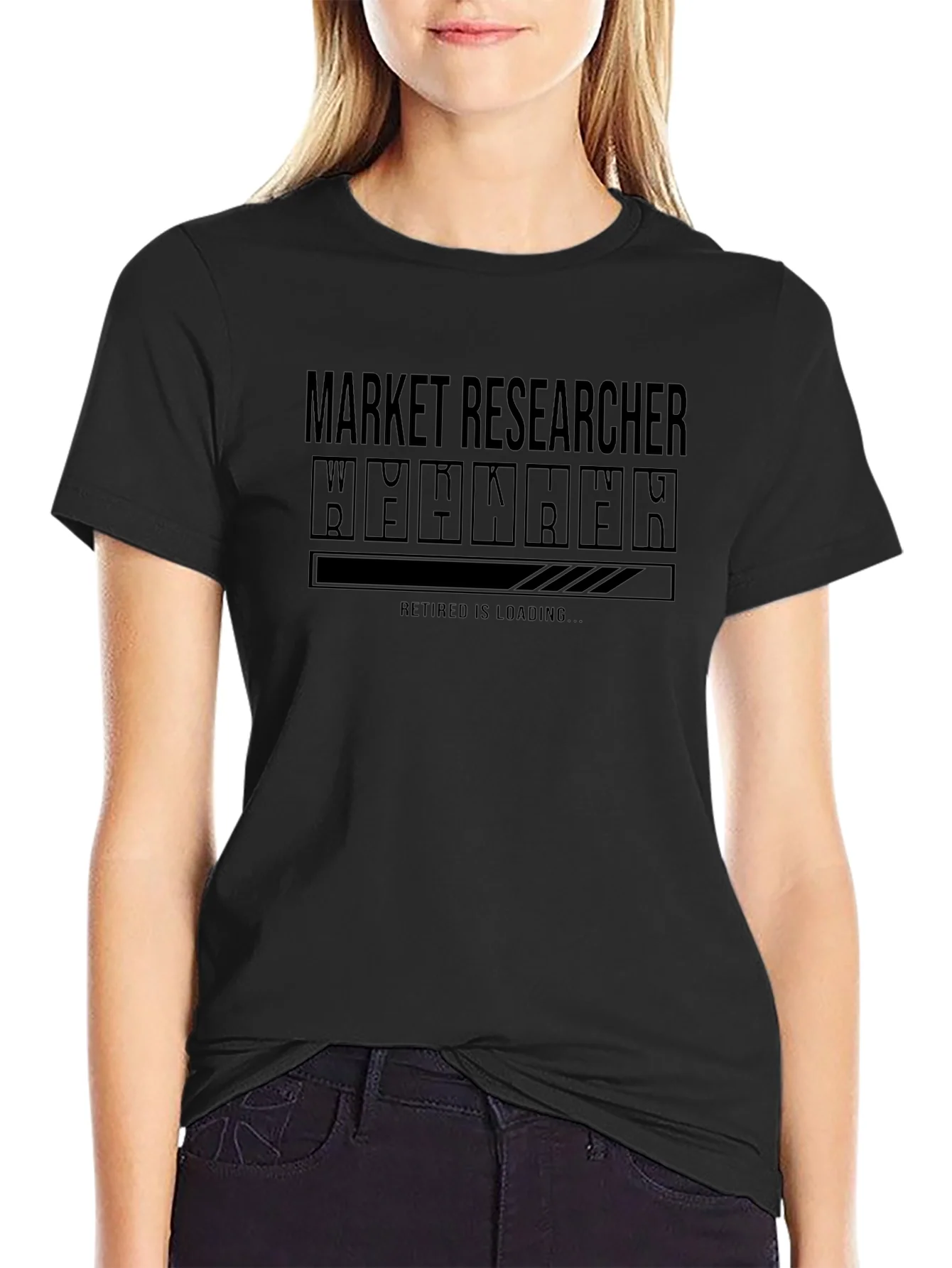 Market Researcher Retirement Loading T-Shirt